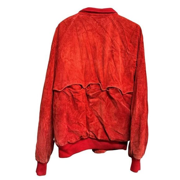 Vintage Roughcut red suede leather jacket men’s size medium - Picture 6 of 8
